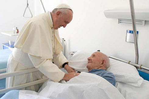 Ferenc pápa, beteg