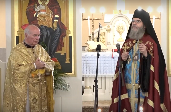 Szarka József és Atanáz püspök