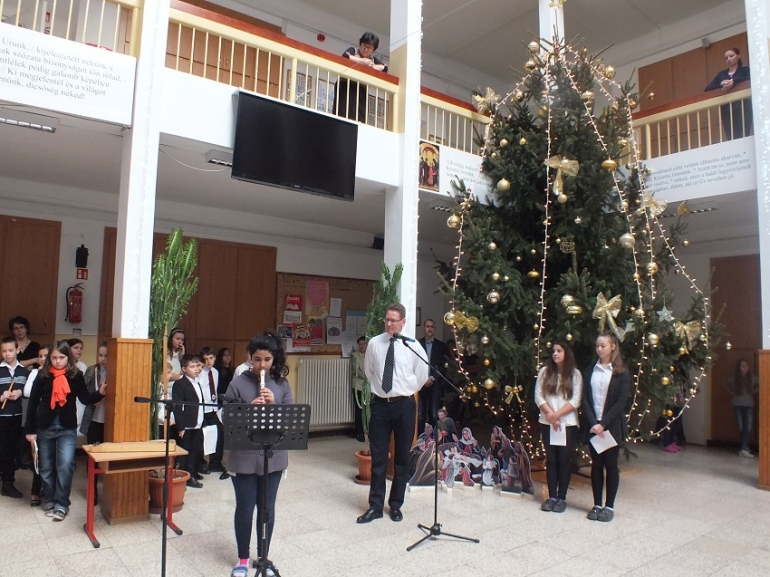 karácsonyi koncert az iskolában