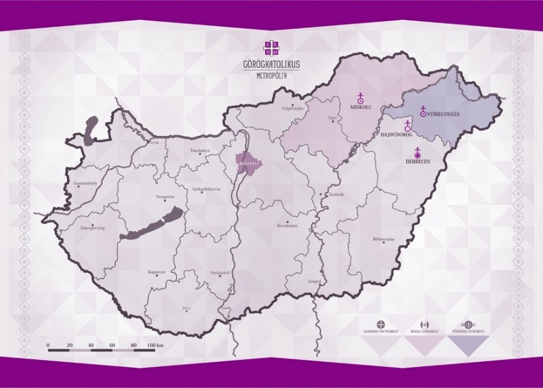 az egyházmegyék területi megoszlása Magyarországon térkép