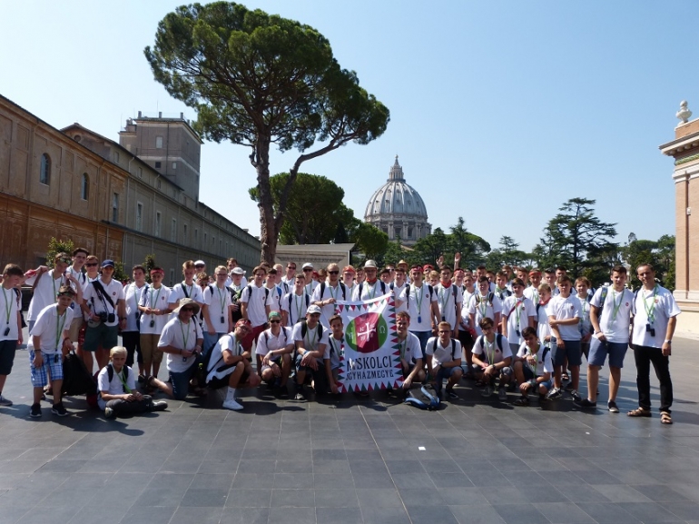 csoportkép Rómában