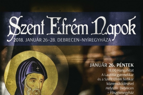 Szent Efrém Napok plakát